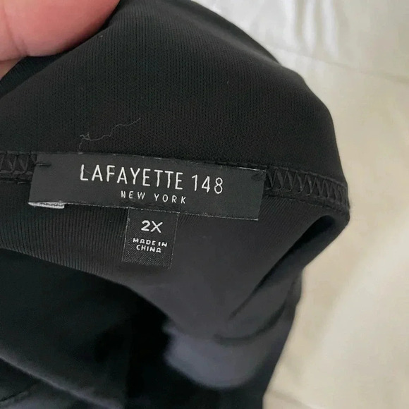 Lafayette 148 New York Black viscose top - Picture 5 of 7